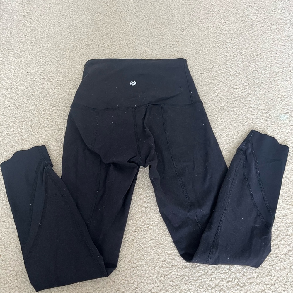 Lululemon High-Rise Black Leggings "23 Approx size 2-4